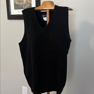 Men's Classic Black V-Neck Sweater Vest